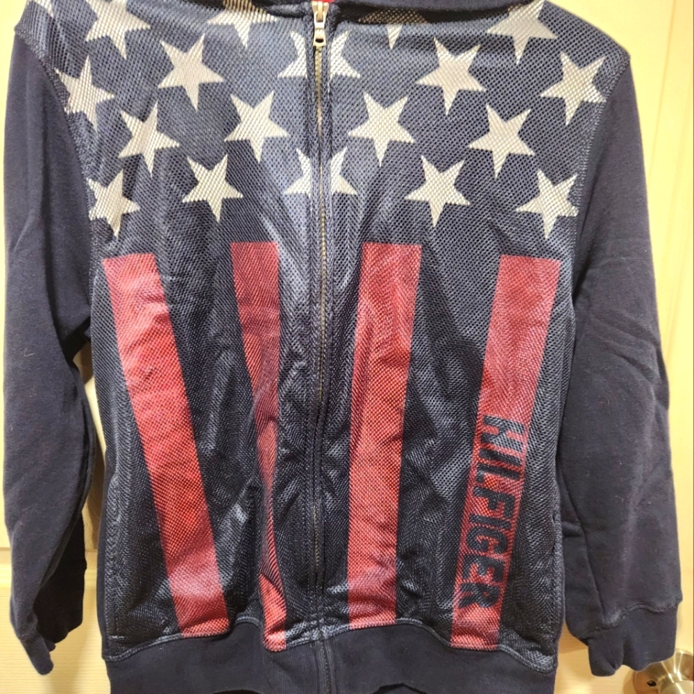 Tommy Hilfiger Kids' Navy and Red Star Jacket